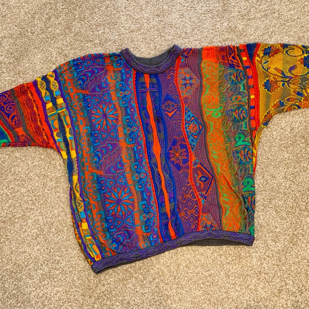COOGI colorful men’s L vintage Sweater